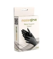 MASTER GLOVE NİTRİL ELDİVEN PUDRASIZ SİYAH 10'LU
