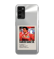 Oppo A16 Uyumlu Carlos Sainz Desenli Şeffaf Telefon Kılıfı