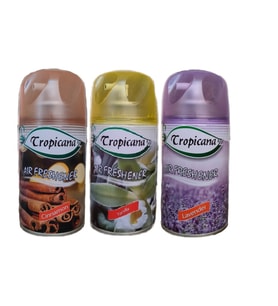 Tropicana Air Freshener Oda Koku Cinnamon Tarçın Ipeksi Vanilya Lavender Lavanta Parfüm Sprey 260 Ml X 3 Adet