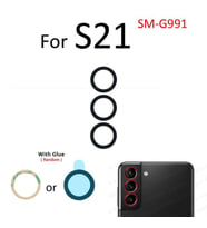 Samsung Galaxy S21 Arka Kamera Camı Lens Yapışkanlı