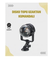 Mey İthalat® Uzaktan Kumandalı, Ses Kontrollü LED Disko Işığı - Parti ve Kulüpler İçin