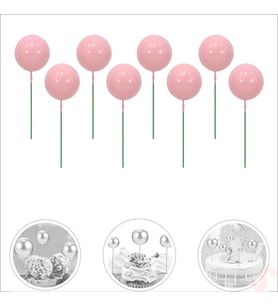 Çubuklu SüSLeme Topu, 3cm x 8 adet - Pembe (STD)