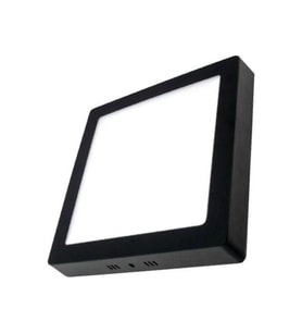 CATA CT-5236 18W Panel LED Armatür Siyah Kare Sıva Üstü Metal Kasa Beyaz Işık 6400K