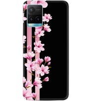 Vivo Y11S Y21S Y20 Y20S Y70 Kılıf Desemli Silikon Pink Flowers 3 1393