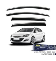 Opel Uyumlu Astra J -2009 Kromlu Cam Rüzgarlığı 4Lü Parça