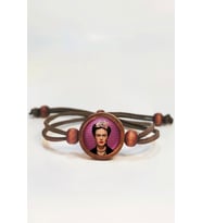 Tahtakolik Frida Kahlo Ahşap Bileklik Tek Ebat N11.55606