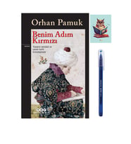 Benim Adım Kırmızı - Orhan Pamuk 9789750825927 - Pensan Büro Mavi Tükenmez Kalem (Renksiz)