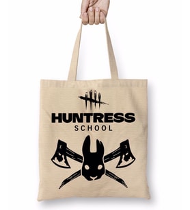Dead By Daylıght Huntress School 01 Bez Çanta Uzun Saplı