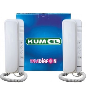 Kumel Telediafon Konut Haberleşme Sistemi (Beyaz)