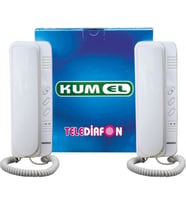 Kumel Telediafon Konut Haberleşme Sistemi (Beyaz)