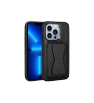 Apple iPhone 12 Pro Max Uyumlu Kılıf Kartlıklı Standlı Pu Deri Zore Memo Kapak (Siyah)