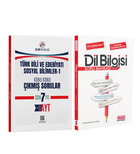 Alan AYT Türk Dili ve Edebiyatı Sosyal Bilimler 1 Konu Konu Çıkmış Sorular ve AKM Dil Bilgisi Soru Bankası Seti