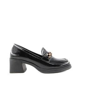 Miss Park Moda 386 k1464 Loafer Siyah Rugan Kadın Günlük Ayakkabı