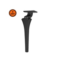4 Adet Venüs Lüx Metal Ayak 21 cm Mat Siyah Mobilya Koltuk Ayağı 