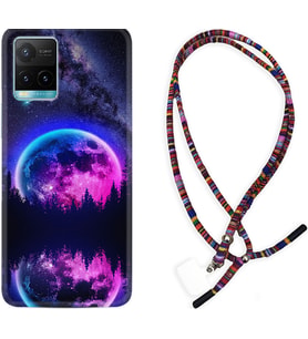 Vivo Y11S Y21S Y20 Y20S Y70 Kılıf Boyun Asklı Rasta Silikon Star Planet 1652