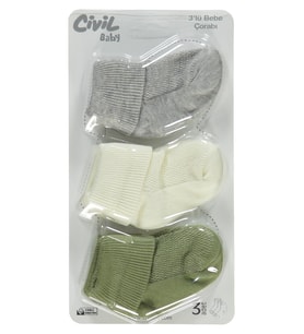 Civil Baby Lacost Basic Asetat 0-24 Ay Çorap Setleri - Standart