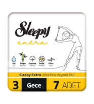 Sleepy Extra Hijyenik Ped Gece 7 Li