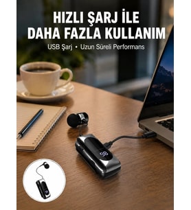 Uzun Pil Ömürlü Kablosuz Kulaklık – 25 Saat Konuşma ve Müzik Süresi Yeni Nesil