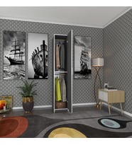 Kenzlife gardırop öğrenci dolabı tek kapılı günebakan gri 180*35*42 gri gardolap dolap ofis (Karışık)