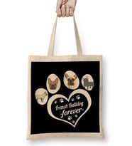 French Bulldog forever Bez Çanta Uzun Saplı
