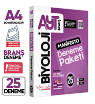 2026 YKS AYT BİYOLOJİ 25li Manifesto Branş Deneme PAKETİ Çözümlü Fasikül SETİ