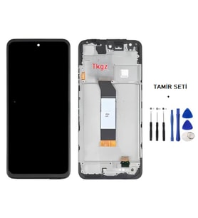 Tkgz - Xiaomi POCO M3 PRO Uyumlu Lcd Ekran Dokunmatik -A- Kalite ÇITALI + TAMİR SETİ