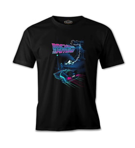 Back to the Future - Not That Time Siyah Erkek Tshirt