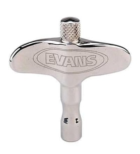 Evans DADK Manyetik Uçlu Mıknatıslı Davul Akort Anahtarı (Aksesuar)  Metal Gövde, Vidanın Düşmesini Önleyen Manyetik Sistem ve Ergonomik Tutuş