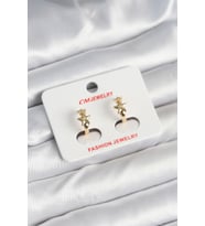 Pirinç Gold Renk Yıldız Kadın Küpe (Karışık)