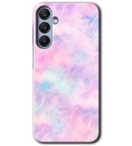 Galaxy A25 Kılıf HD Desen Baskılı Kılıf - Pembe-Duman