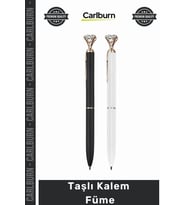Özel Üretim Lüks Şık Kristal Detaylı Metal Ofis Hediye Kurumsal Tasarım Ergonomik Yazım Taşlı Kalem