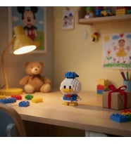 Lego Bricks 3D Donald Duck Yapı Taşı Seti Dekoratif Karakter Oyuncak Model Seti 5cm