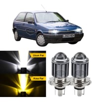 Fiat Tipo 1993-2000 Uyumlu Mercekli Far Ampulü Led Xenon Sarı-Beyaz Far Şimşek Etkili Uzun Kısa