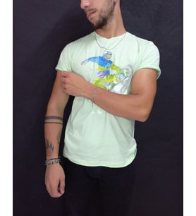 Çay Yeşili - Basic T-shirt