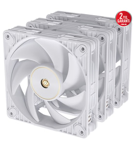 ASUS ProArt PF120 Beyaz 120mm PWM Kasa/Radyatör Fanı (3'lü Paket + Kontrolcü) / 90DA00M3-B09020