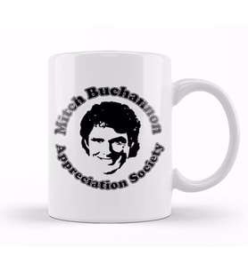 Baywatch Mitch Buchannon Appreciation Society Kupa Bardak Porselen