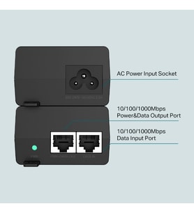 TP-LINK TL-POE160S GIGABIT 48VOLT 30WATT POE Adaptör