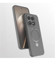 Coverzone Xiaomi Redmi 15T ile uyumlu K?l?f MagSafe ile uyumlu Z-Samara Kapak Wireless ?arj �zellikli Stand Olabilen Redmi 15T kilif Titanyum