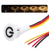 PM-30798 12V DC 16mm Gömme Dokunmatik LED Dimmer Kontrolcüsü Switch Buton Beyaz
