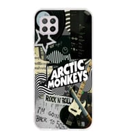 Huawei P40 Lite Uyumlu Arctic Monkeys Kolaj Desenli Şeffaf Telefon Kılıfı