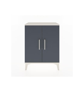 Arges Komodin 2 Raflı 2 Kapaklı 60x30x80 Aytaşı-Antrasit