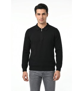 Erkek Spor Polo Yaka Mevsimlik Kazak BGL-ST05443