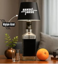 BK Gift Kişiye Özel İsimli Kablosuz 3 Renkli Led Siyah Şişe Lambası-2, Ev Hediyesi, Arkadaşa Hediye, Sevgiliye Hediye