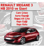 Renault Megane 3 HB Avantajlı Krom Set 5 Ürün 2011-2017 P. Çelik