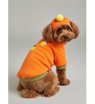 Pineapple and Ice Cream Turuncu Haki Bereli  Köpekler İçin Polar Sweatshirt Takım