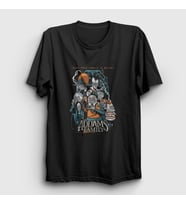 Presmono Unisex Siyah Poster Wednesday Addams Family Addams Ailesi T-Shirt 365903tt