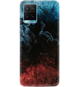 Vivo Y11S Y21S Y20 Y20S Y70 Kılıf Desemli Silikon Red Blue Black Abstact 1386