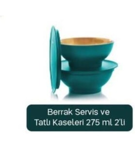 Tupperware Berrak Servis Ve Tatlı Kaseleri 275 Ml 2 Li Esc