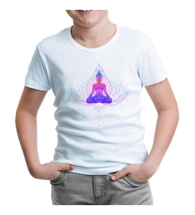 Yoga - Center Beyaz Çocuk Tshirt