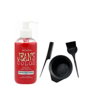 Jeans Color Saç Boyası Somon 250ml Ve Fluweel Saç Boya Kabı Seti